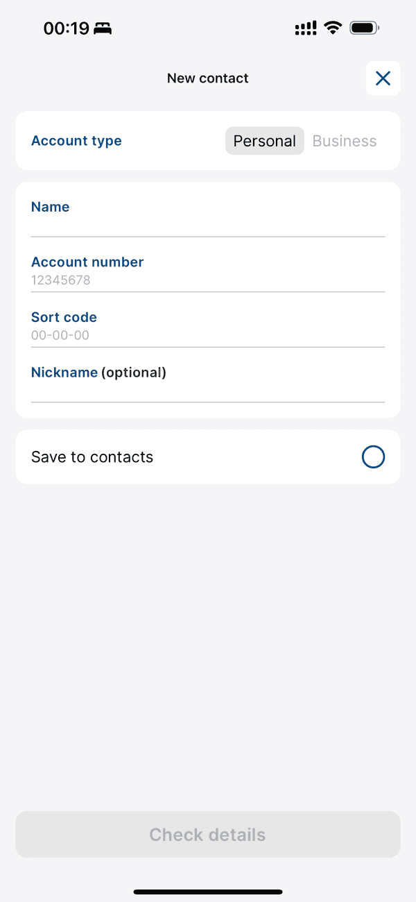 Kroo App New Contact Screenshot